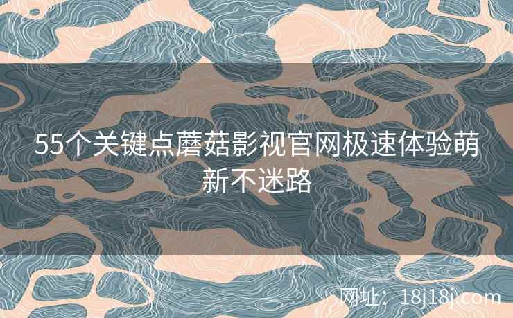 55个关键点蘑菇影视官网极速体验萌新不迷路