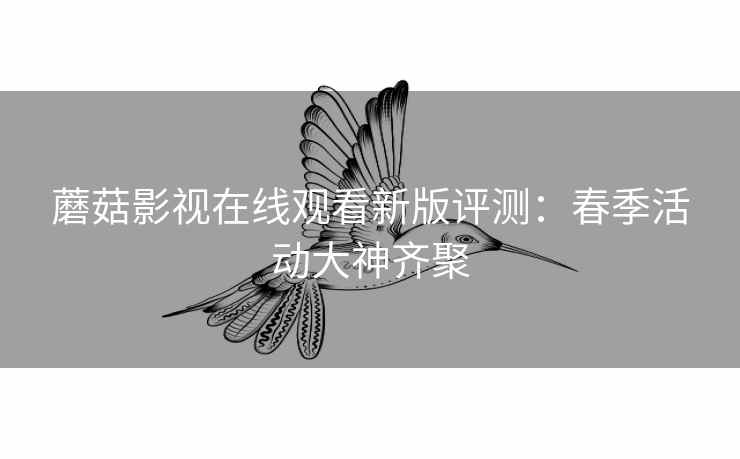 蘑菇影视在线观看新版评测：春季活动大神齐聚