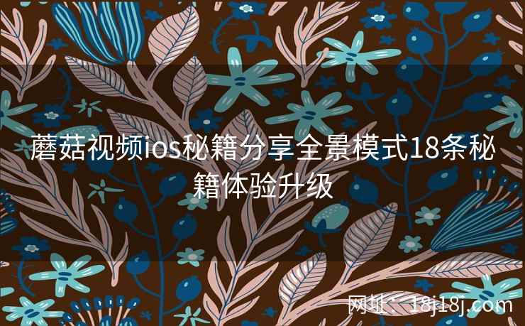 蘑菇视频ios秘籍分享全景模式18条秘籍体验升级