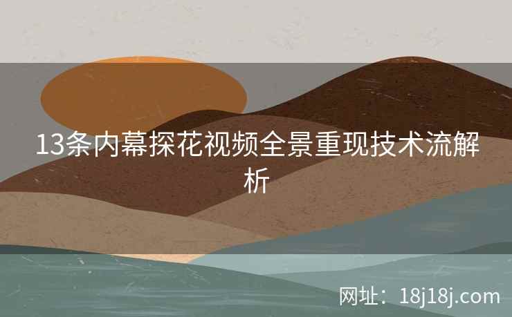 13条内幕探花视频全景重现技术流解析  第1张