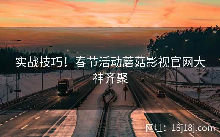 实战技巧！春节活动蘑菇影视官网大神齐聚